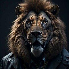 mobster lion,  generative ia