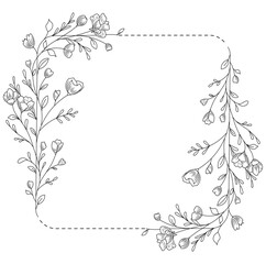 Luxury botanical gold wedding frame elements on white background. Set of circle shapes, glitters, eucalyptus leaves, leaf branches. Elegant foliage design for wedding, card, invitation, greeting
