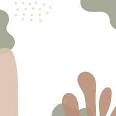 Abstract frame with freeform shape