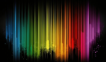 color lines with horizontal lines, in the style of chiaroscuro effects Generative AI
