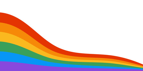 Rainbow Background LGBTQ Pride Month Illustration - obrazy, fototapety, plakaty