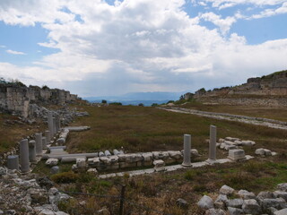 Fototapeta na wymiar tlos ancient lycian and roman city fethiye turkey