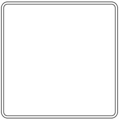 Minimalist rounded rectangle frame