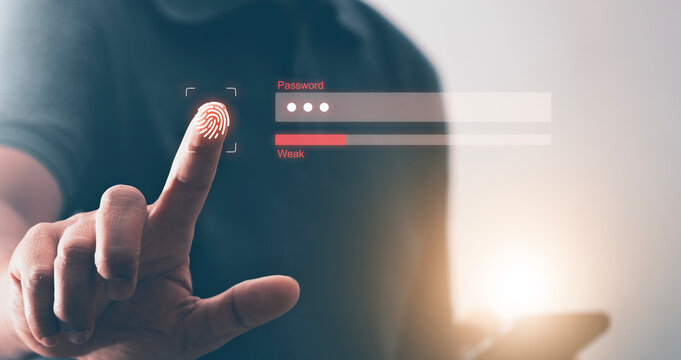 Secure internet access and personal information security. Type your login and password on the virtual screen. Protect personal information from hackers. weak data protection