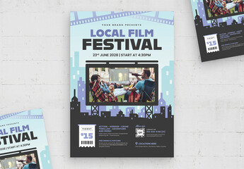 Film Festival Flyer Poster Template