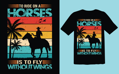 Best vintage horse t-shirt design. Horse salute vector typography T-shirt design.