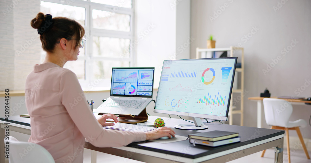 Aufkleber financial business analytics data dashboard