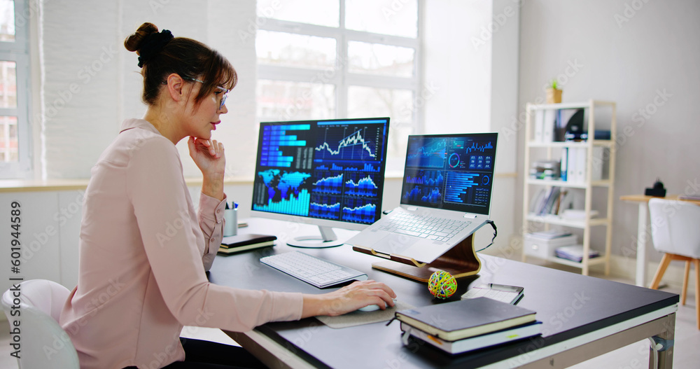 Aufkleber financial business analytics data dashboard