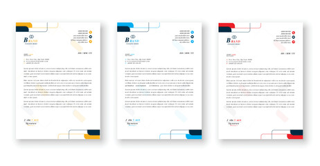 Modern creative clean business letterhead design
template corporate letterhead vector illustration.