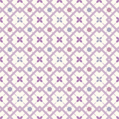 Moroccan seamless pattern in bright colors. Vector illustration for background.