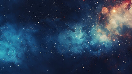 Fototapeta na wymiar Space Nebula Galaxy Background Generative ai