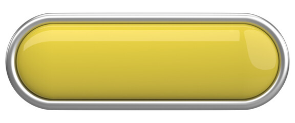 3D button. Empty button. 3D illustration.