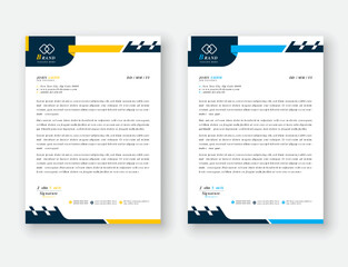 Modern creative clean business letterhead design
template corporate letterhead vector illustration.