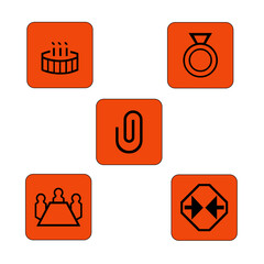 set of icons