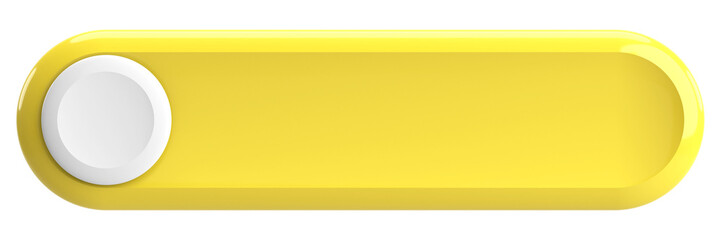 3D button. Empty button. 3D illustration.