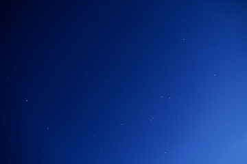 Fototapeta na wymiar Million of stars in the blue sky early morning before sunrise