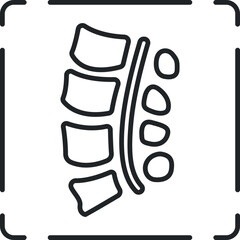 Myelogram line icon