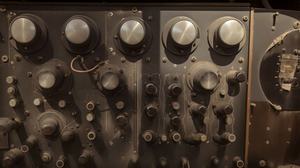 Vintage Synthesizer With Dust
