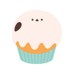 シマエナガのカップケーキ