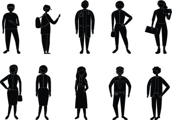 business people silhouettes