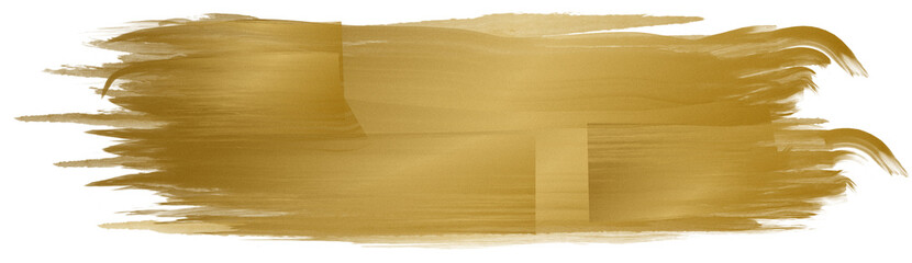 Gold paint strokes