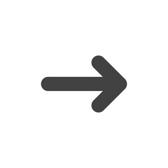 Arrow Icon in trendy flat style isolated on grey background. Arrow symbol for your web site design.