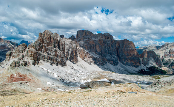 Lagazuoi is a mountain belonging to the Fanis Group, within the Eastern Badia Dolomites, west of Cortina d'Ampezzo and north-east of Livinallongo del Col di Lana.