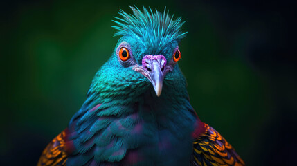Fototapeta premium Nicobar Pigeon. Generative AI
