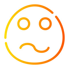 Afraid gradient icon