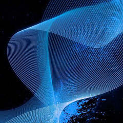 abstract blue background generated AI