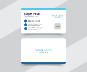 Modern creative medical business card template design
