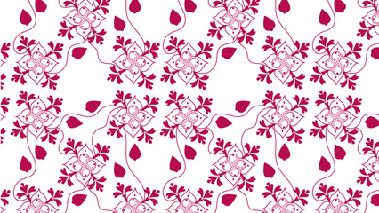 Floral Pattern Design Template .Editable Flower Pattern .