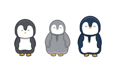 Cute Penguin Animal Cartoon Design Illustration