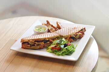 The Chicken panini sandwich