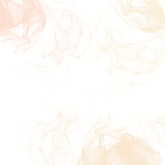 Watercolor square frame brush