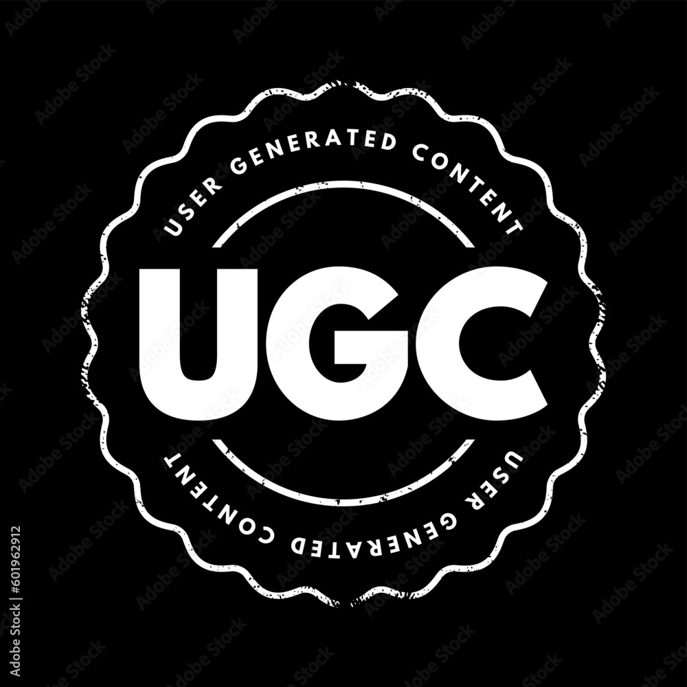 Poster ugc user generated content - specific content created by customers and published on social media or 