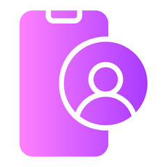contact gradient icon