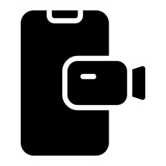 video record glyph icon