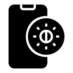 light sensor glyph icon