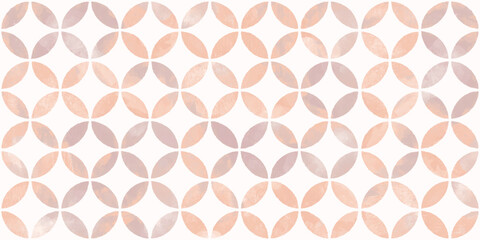 Japanese motif watercolor background. Seamless pattern.Vector. 水彩和風パターン
