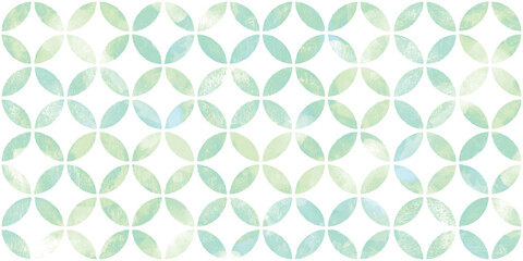 Japanese motif watercolor background. Seamless pattern.Vector. 水彩和風パターン
