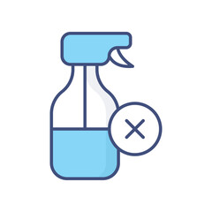 No Pesticides icon vector stock illustration.