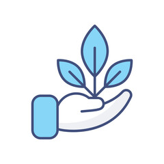 Ecology icon vector stock illustration.