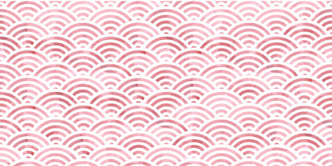 Japanese motif watercolor background. Seamless pattern.Vector. 水彩和風パターン
