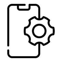 settings line icon