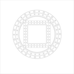 Decorative Doodle flowers in black and white for coloringbook, cover, background, wedding invitation card. Hand drawn sketch for adult anti stress coloring page isolated in white background.-vector