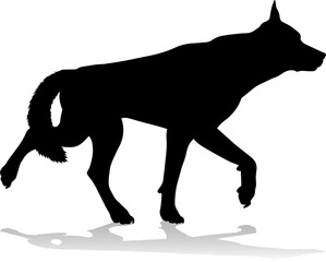 Dog Silhouette Pet Animal