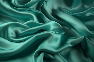 Obraz premium blue silk background from generative ai
