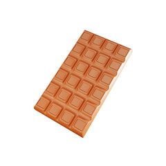3d illustration of chocolate for website, app, with high quality render