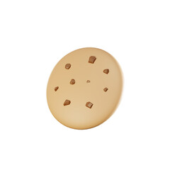 Fototapeta premium 3d icon of cookies with high quality render